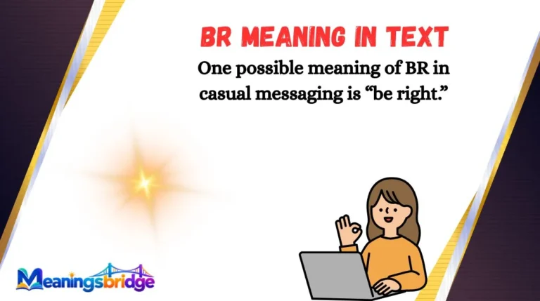 BR Meaning in Text