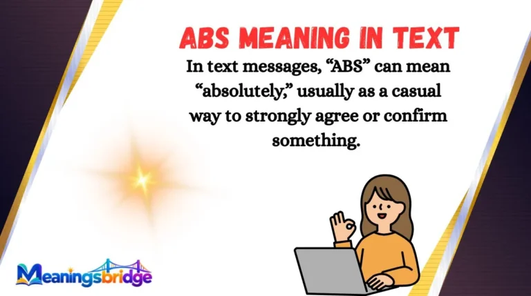 ABS Meaning in TextABS Meaning in Text