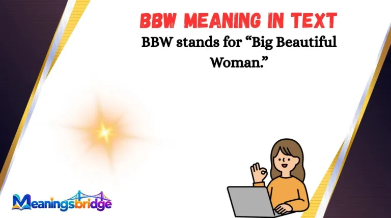 BBW Meaning in Text