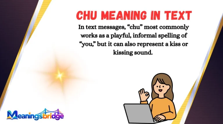 Chu Meaning in Text