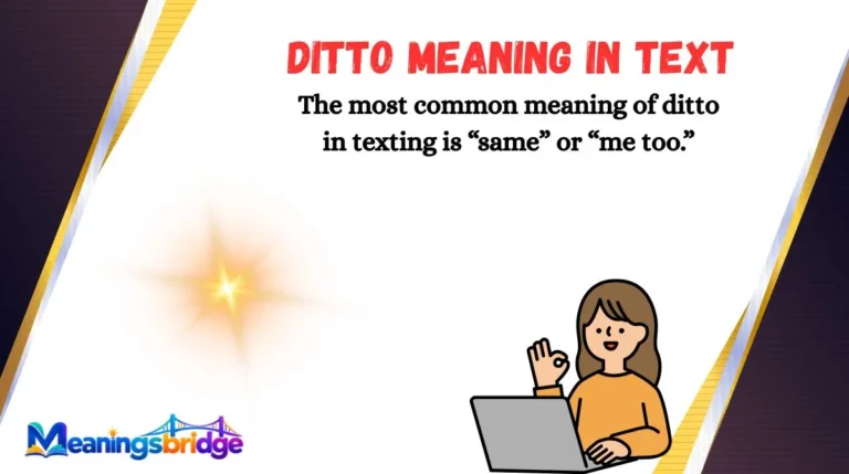 Ditto Meaning in Text