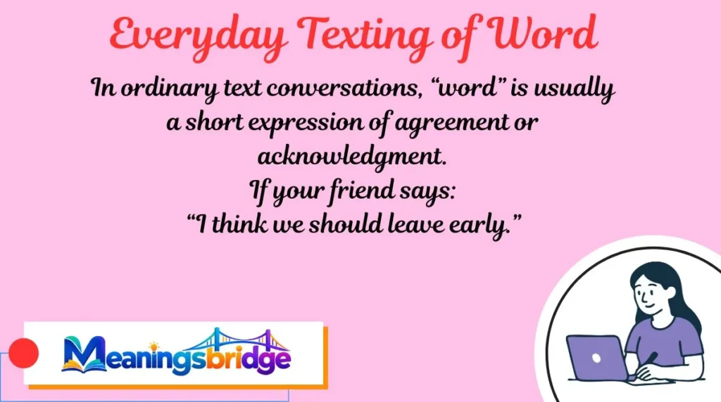 Everyday Texting of Word