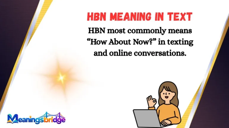 HBN Meaning in Text