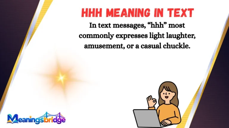 HHH Meaning in Text