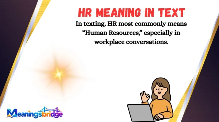 HR Meaning in Text