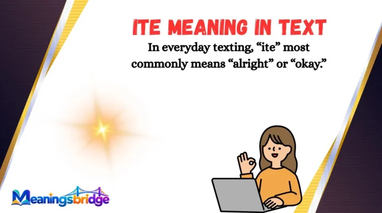 ITE Meaning in Text