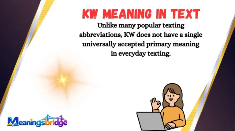 KW Meaning in Text