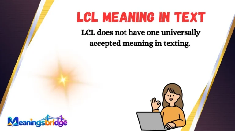 LCL Meaning in Text