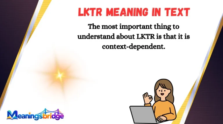 LKTR Meaning in Text