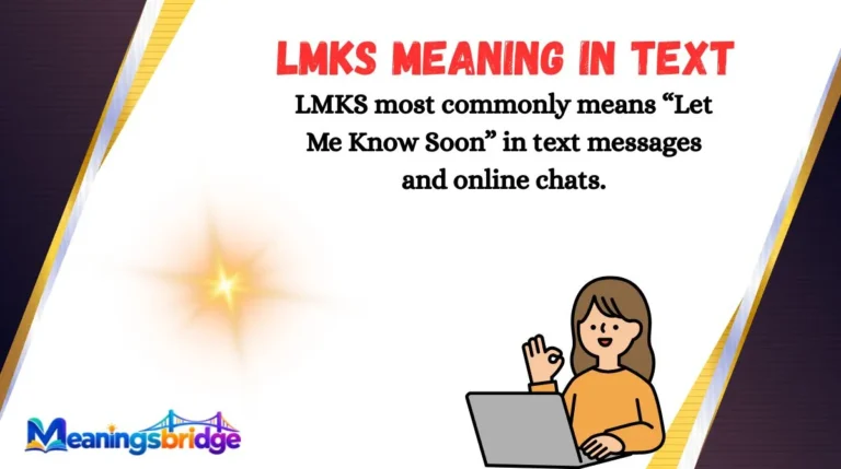 LMKS Meaning in Text