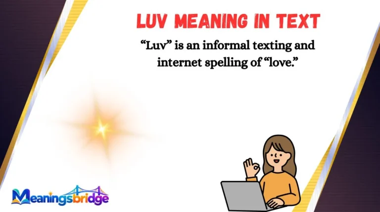 Luv Meaning in Text