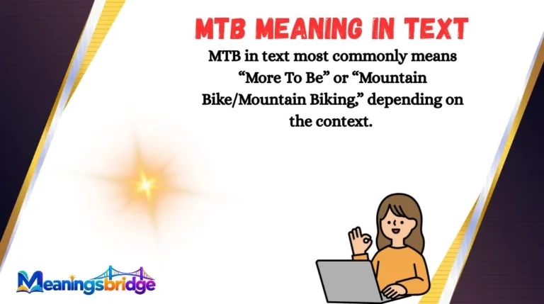 MTB Meaning in Text