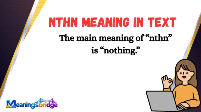 Nthn Meaning in Text