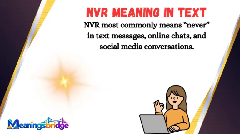 NVR Meaning in Text