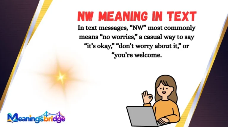 NW Meaning in Text