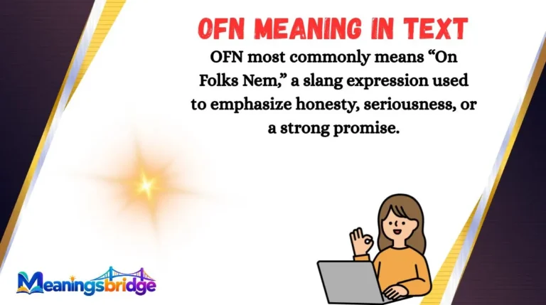 OFN Meaning in Text