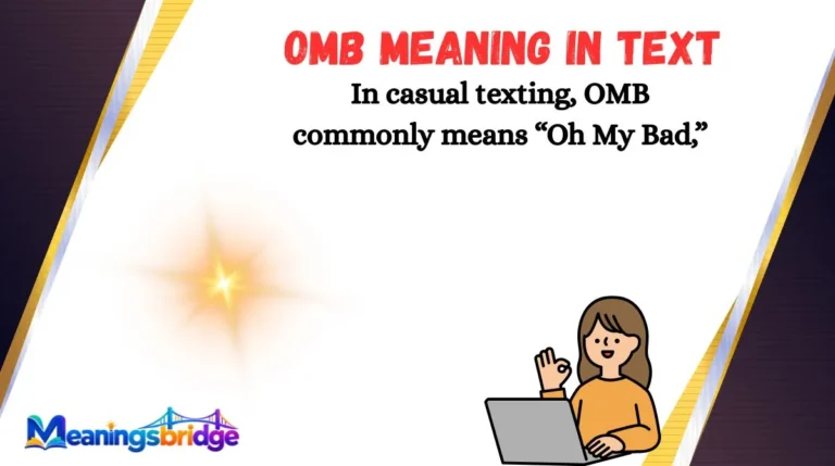 OMB Meaning in Text