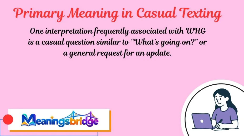 Primary Meaning in Casual Texting