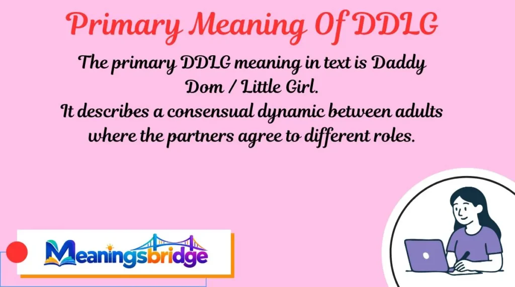 Primary Meaning Of DDLG