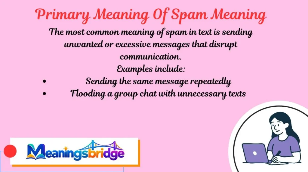 Primary Meaning Of Spam Meaning