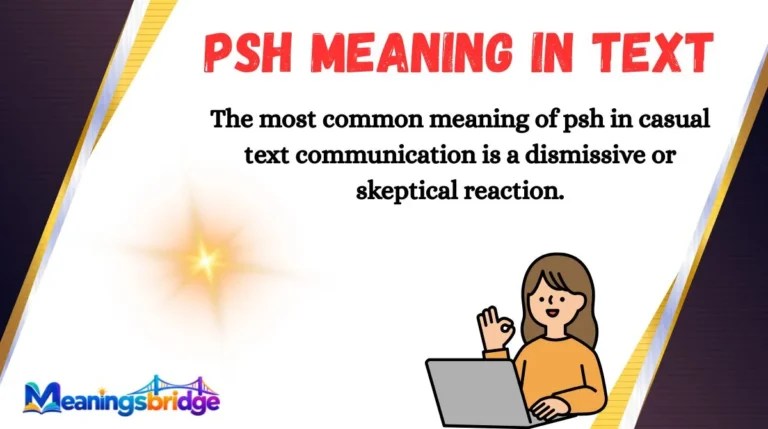 PSH Meaning in Text
