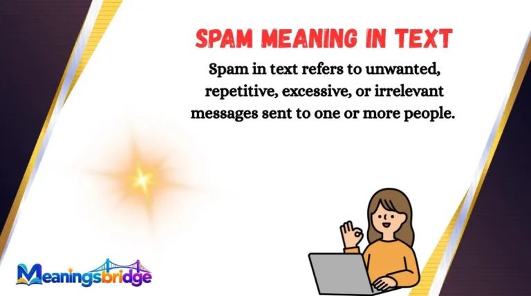 Spam Meaning in Text