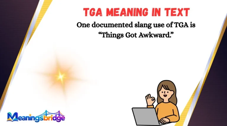 TGA Meaning in Text