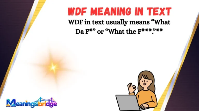 WDF Meaning in Text