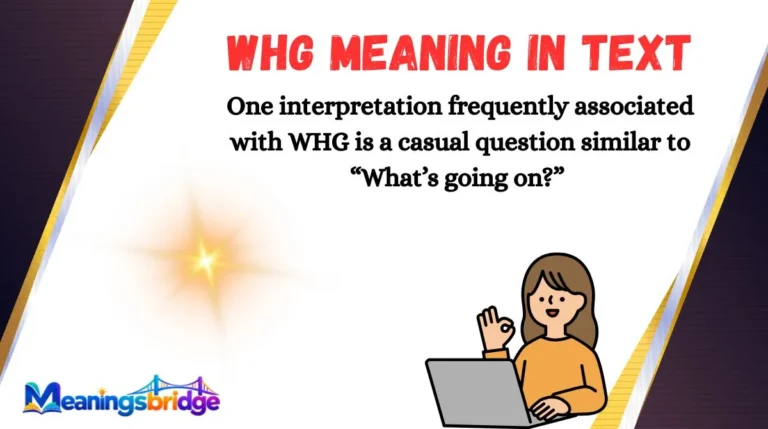 WHG Meaning in Text