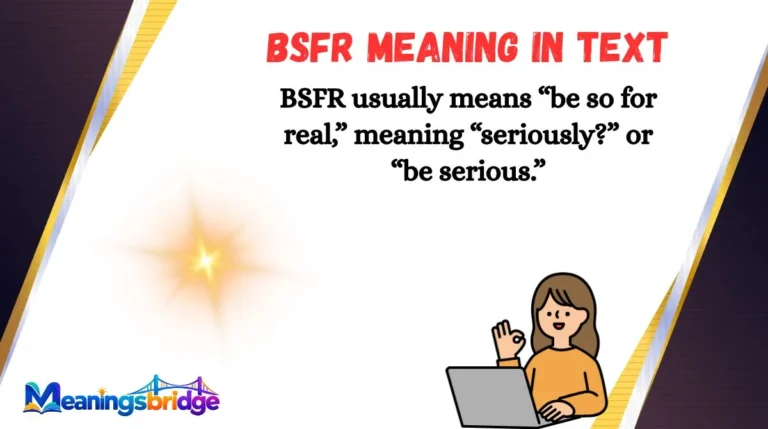 BSFR Meaning in Text