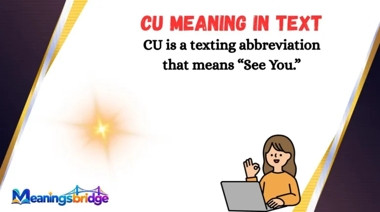 CU Meaning in Text