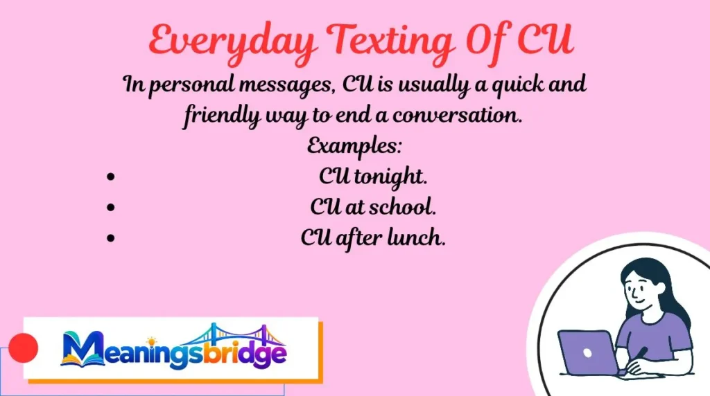 Everyday Texting Of CU