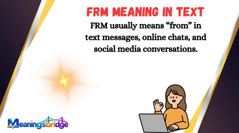 FRM Meaning in Text