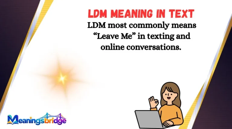 LDM Meaning in Text