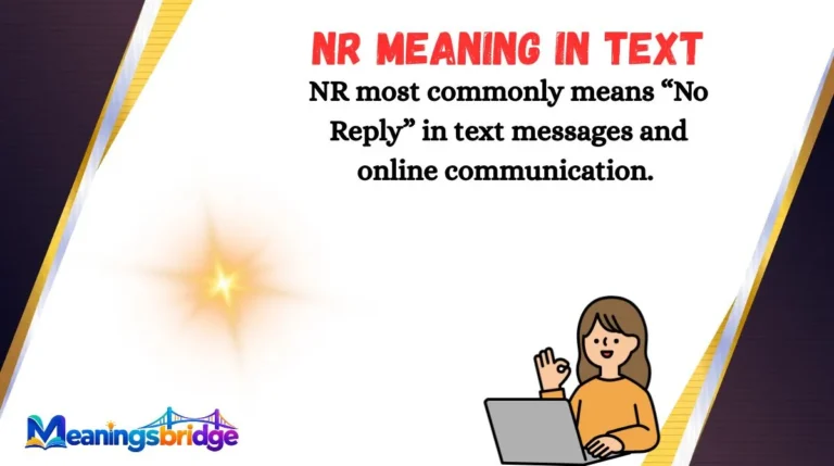 NR Meaning in Text