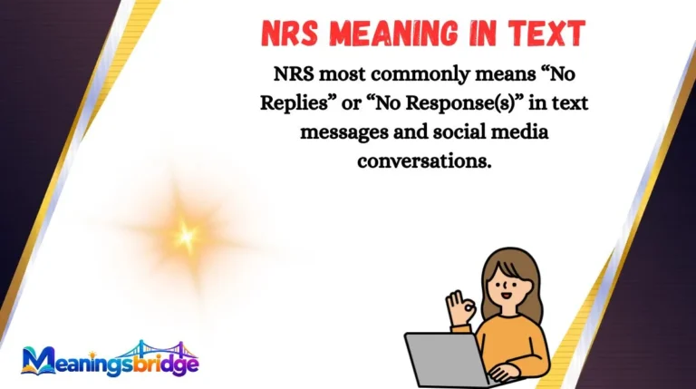 NRS Meaning in Text