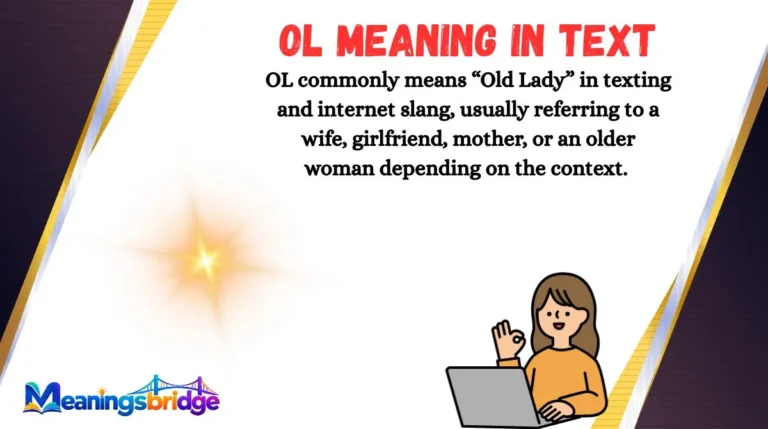 OL Meaning in Text