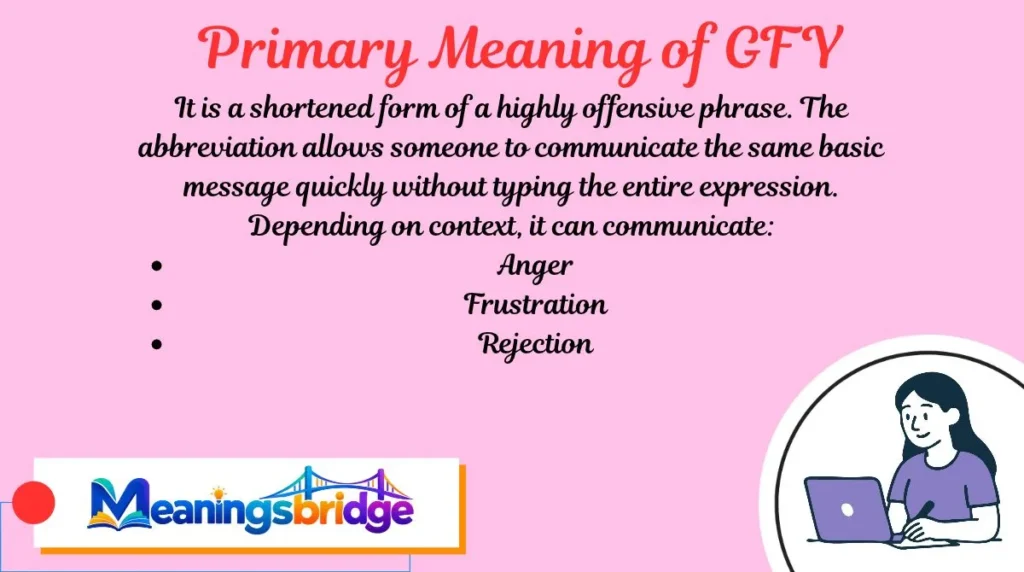 Primary Meaning of GFY