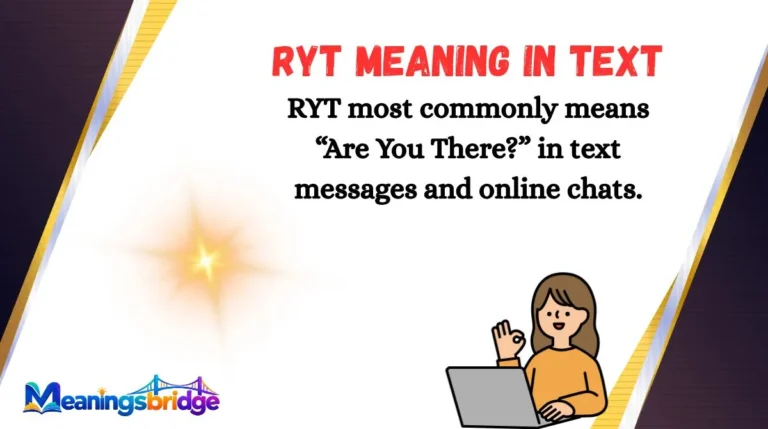 RYT Meaning in Text