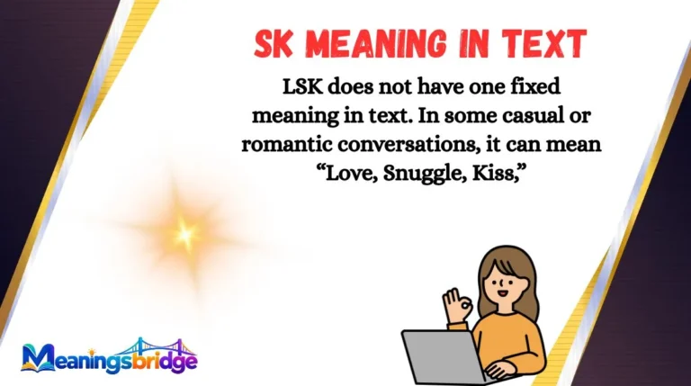 SK Meaning in Text