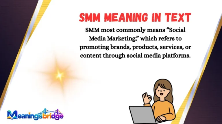 SMM Meaning in Text