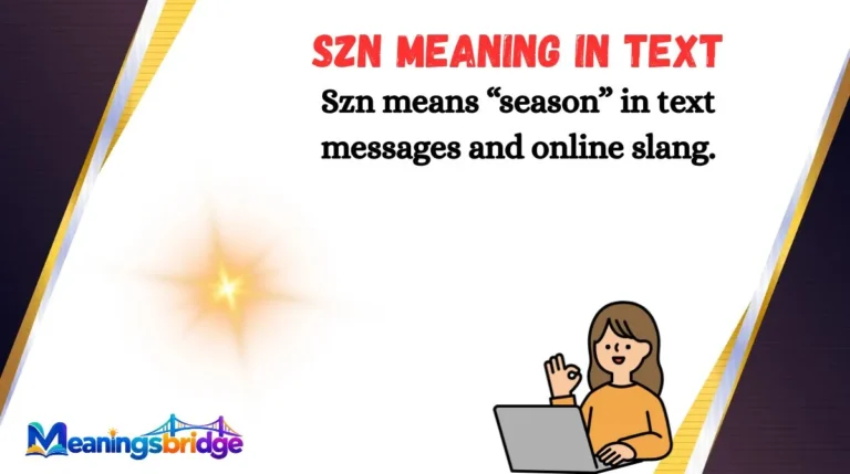 SZN Meaning in Text